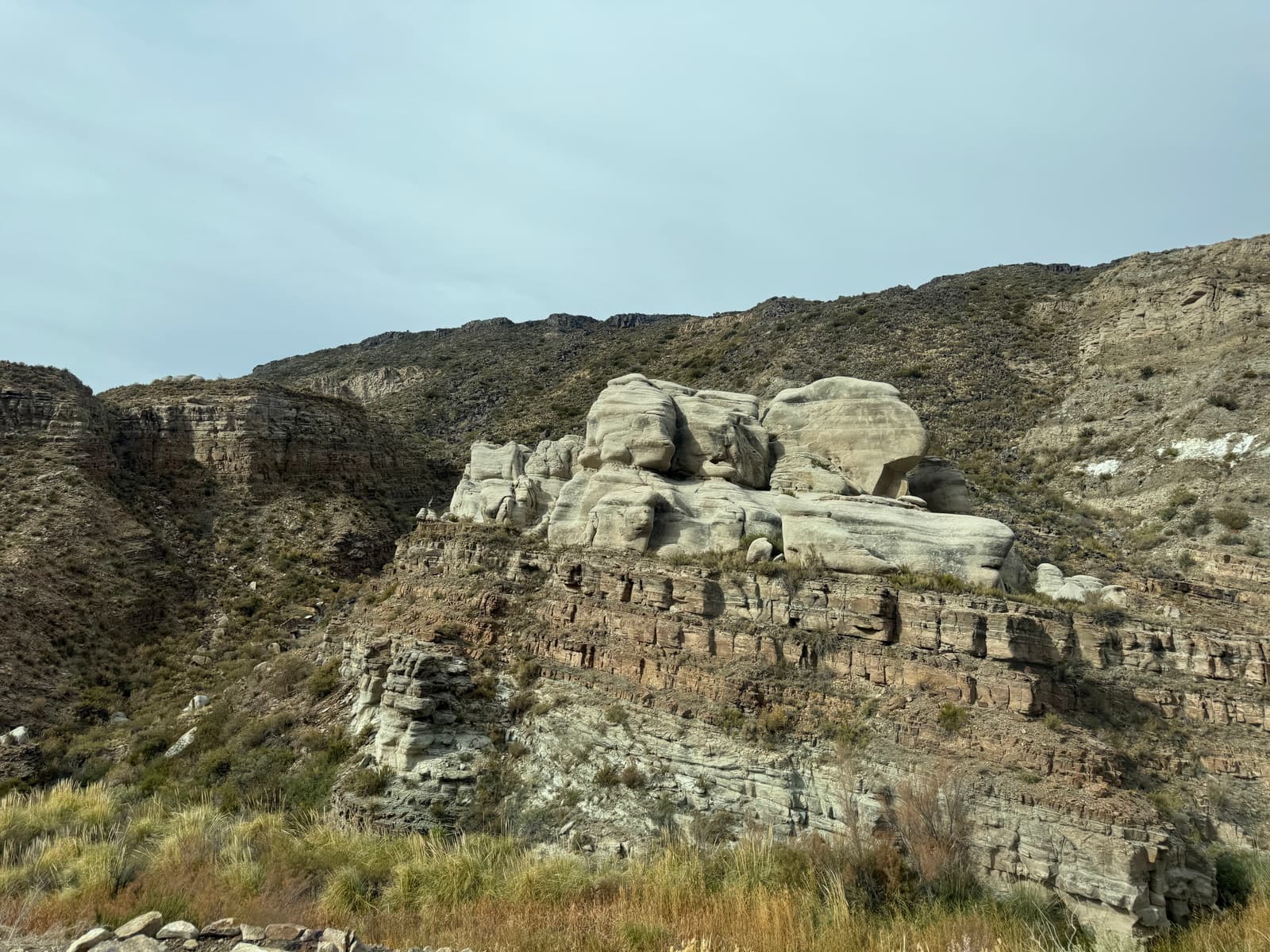 Cañón del Atuel - bare rock canyon walls in San Rafael, Argentina
